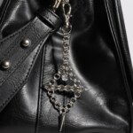 Axis Charm industrial piercing chainmail charm white variant on an bag by silentchxos