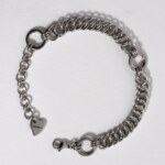 Fiber half persian chainmail bracelet in stainless steel by silentchxos