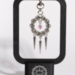 Halo Spike chainmail spike charm pink heart variant detail view by silentchxos