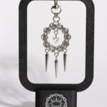 Halo Spike chainmail spike charm white heart variant detail view by silentchxos