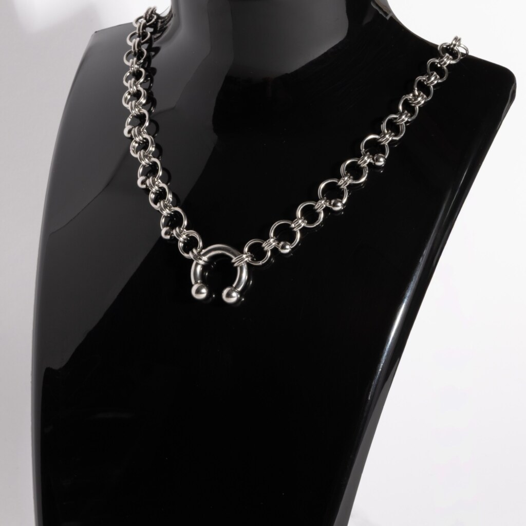 Piercing Chain septum piercing necklace chainmail by silentchxos