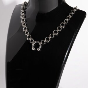 Piercing Chain septum piercing necklace chainmail by silentchxos
