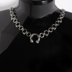 Piercing Chain septum piercing necklace detail view by silentchxos