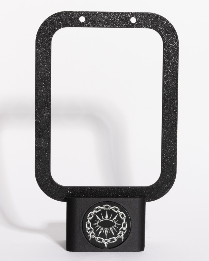 Silent Stand 3D printed jewelry display stand in matte black PLA by silentchxos