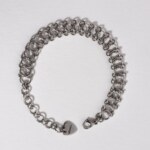 Spine weave chainmail bracelet in stainless steel by silentchxos