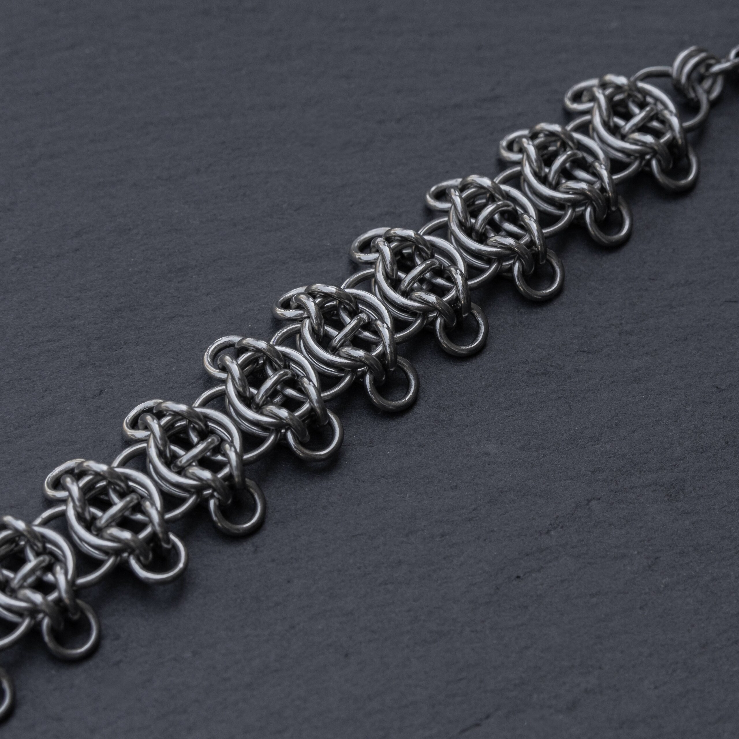 Handmade chainmail bracelets by silentchxos