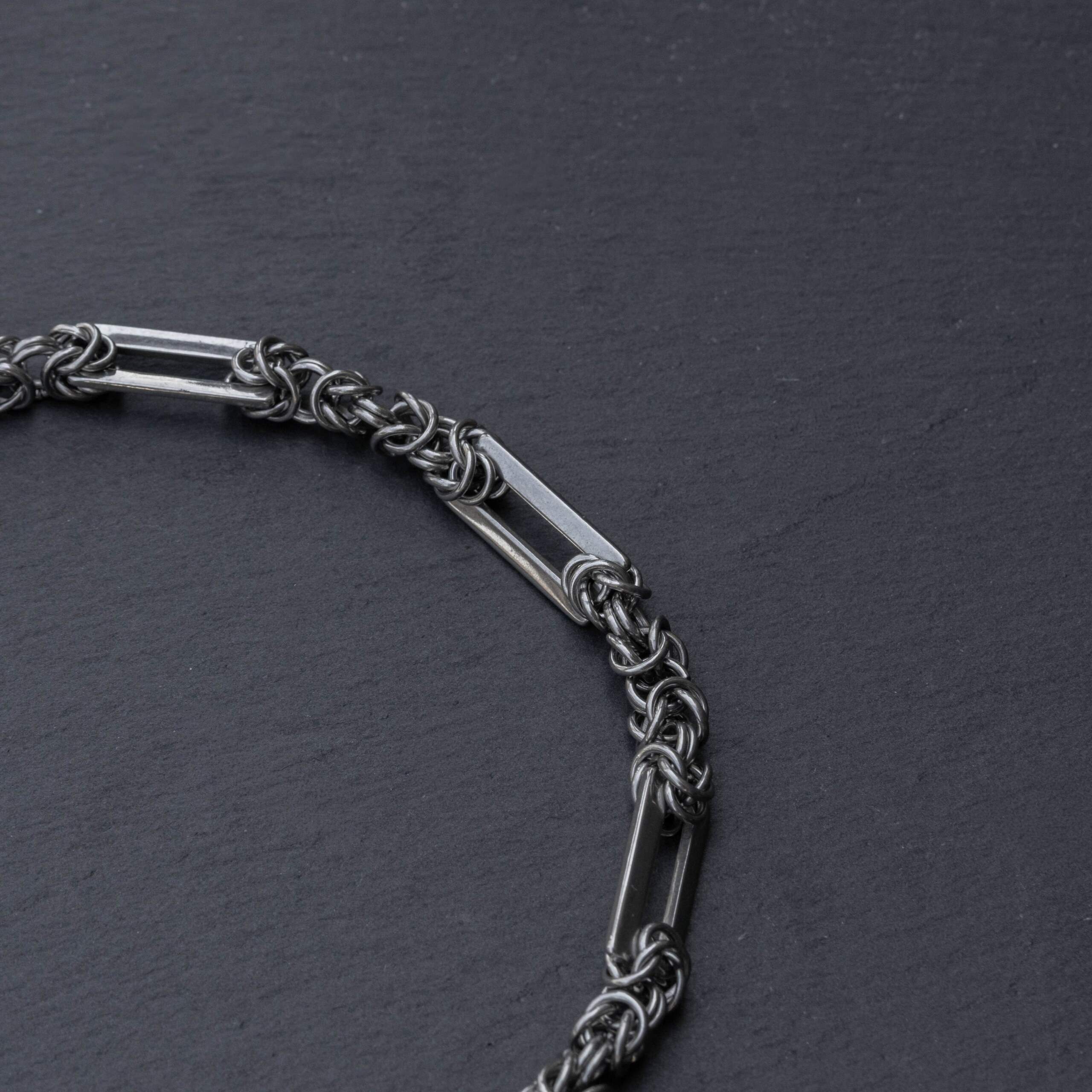 Handmade chainmail necklaces by silentchxos