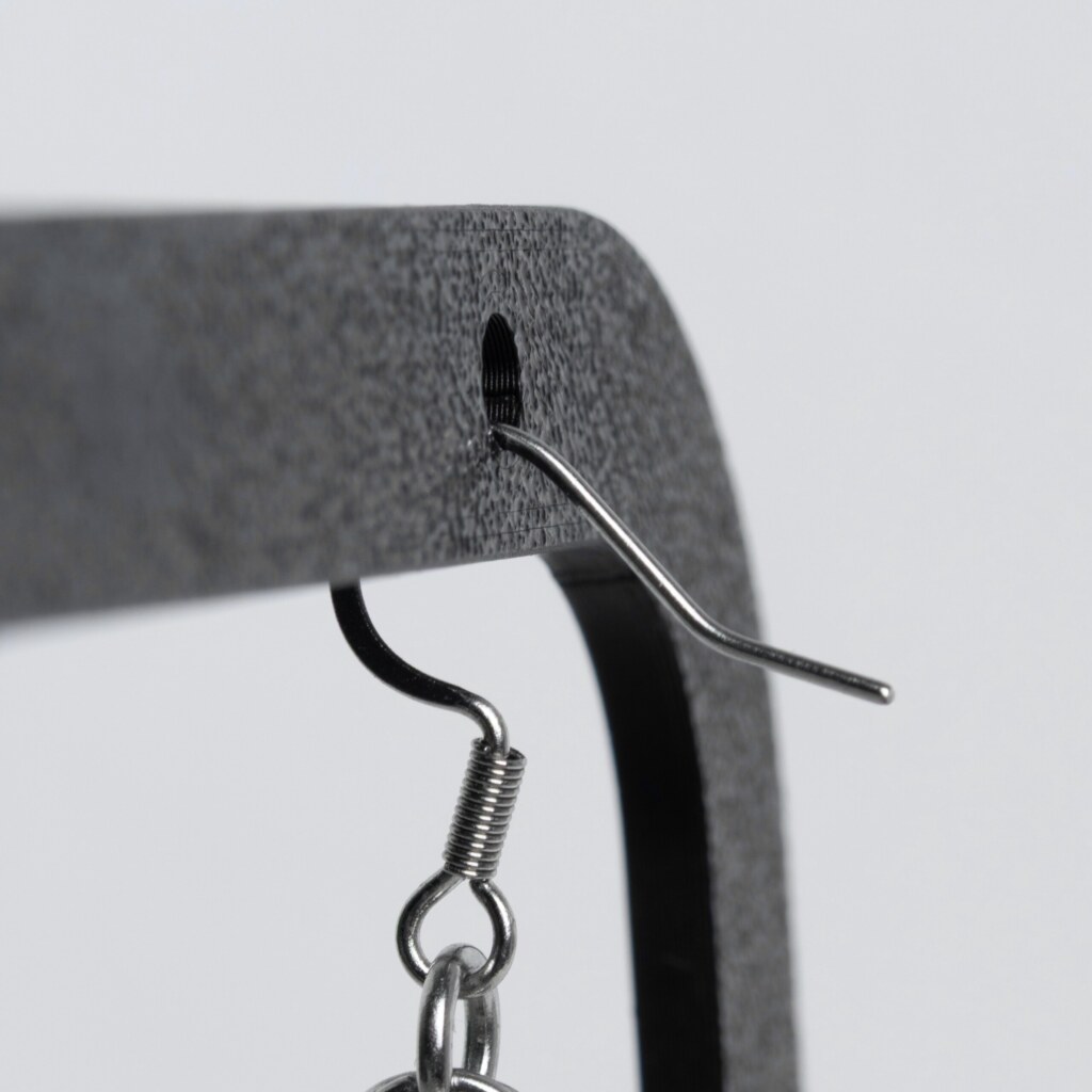 Close Up Image from an French Hook for handmade chainmail earrings