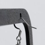 Close Up Image from an French Hook for handmade chainmail earrings