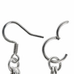 Close Up comparison from an French Hook and an Clicker for earrings